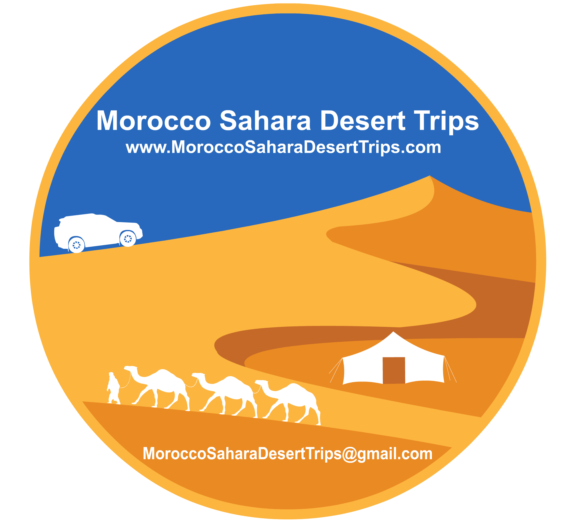 Morocco Sahara Desert Trips-Official circle Logo